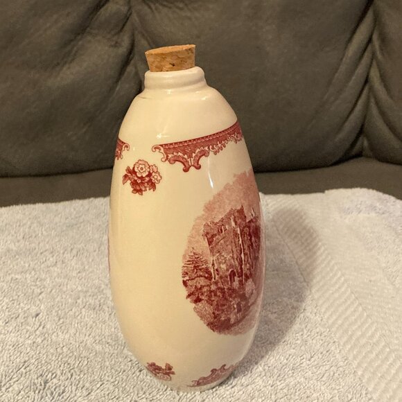 VTG 2003 Johnson Brothers Pink Vase or Decanter-Farnham Castle Pictured-6" H-EUC - Picture 8 of 9